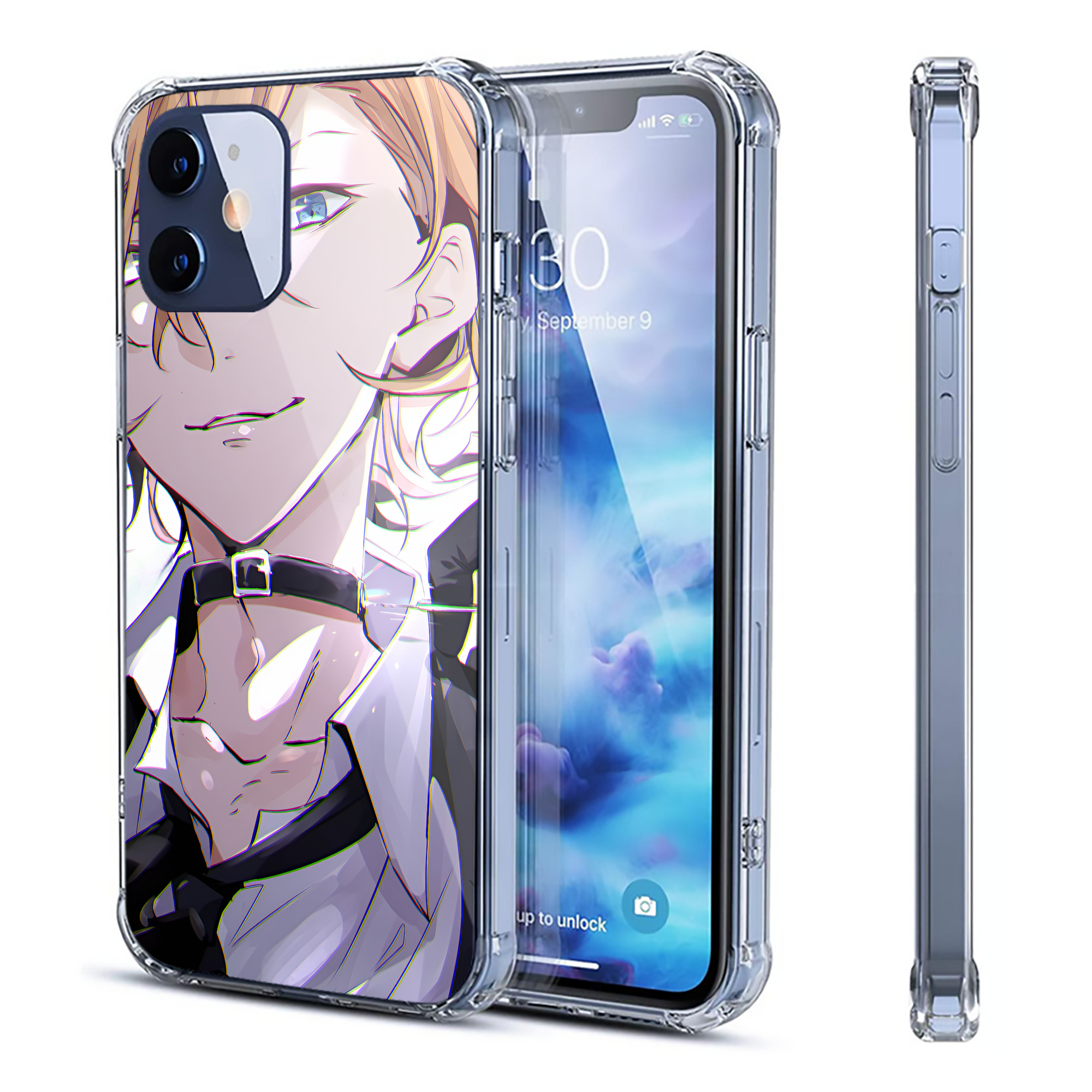 （画像用） 文豪ストレイドッグス Bungo Stray Dogs 【iPhone 12シリーズ対応】透明スマホケース（クリアソフトケース）